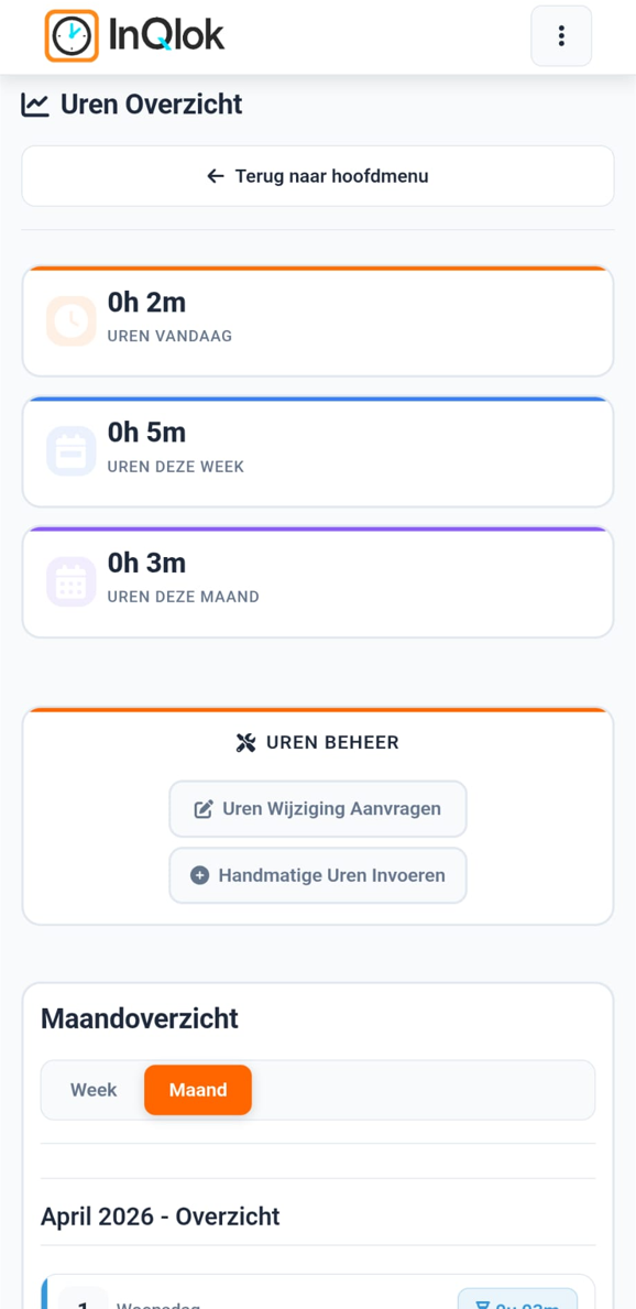 Uren Overzicht
